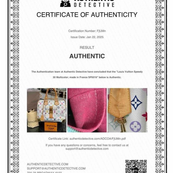 Louis Vuitton Murikami bag- pristine condition!  Comes w/certificate of auth. - Picture 5 of 5